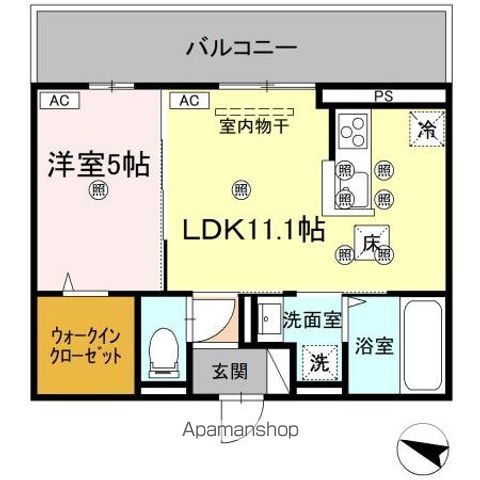 フィオーレガーデン北田宮　Ｃ 間取り