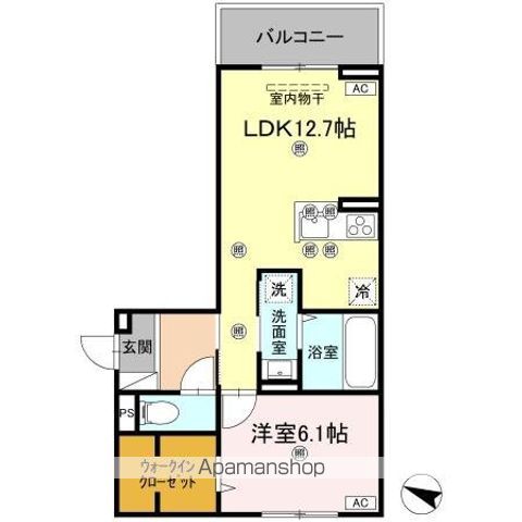 フィオーレガーデン北田宮　Ｃ 間取り
