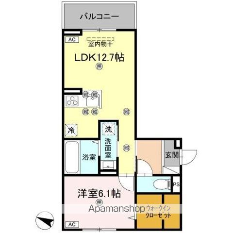 フィオーレガーデン北田宮　Ｃ 間取り
