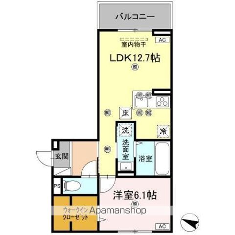 フィオーレガーデン北田宮　Ｃ 間取り