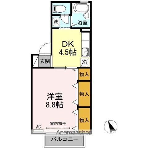 フロラシオン川内　ＩＩＩ棟 間取り