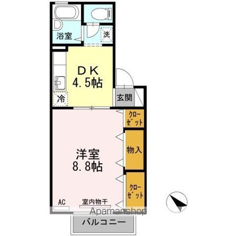 フロラシオン川内　Ⅱ棟 間取り