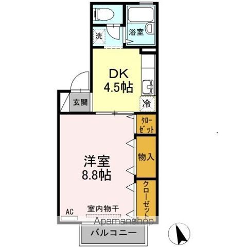 フロラシオン川内　ＩＩＩ棟 間取り