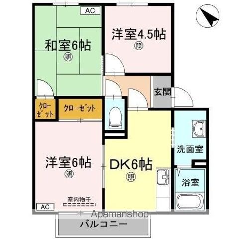 アゼリアパークハウス　Ｆ棟 間取り