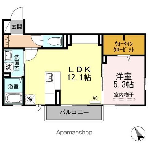 ＷＩＴ　ＣＵＢＥ　Ａ棟 間取り