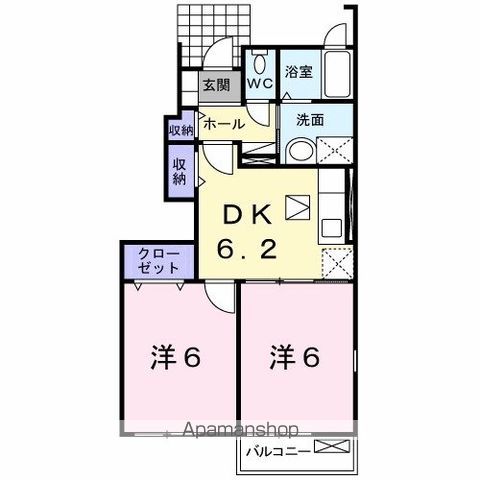 プレ　ブリッジ　シェトワ　Ⅱ 間取り
