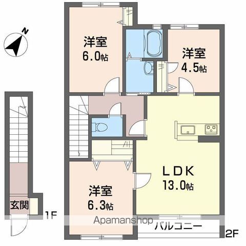 フレグランス沖洲　Ⅰ番館 間取り