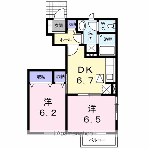 アビタシオン勝瑞Ｄ 間取り