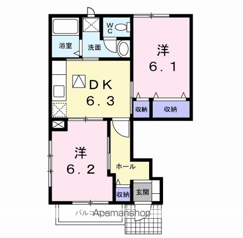 フォンテーヌＢ 間取り