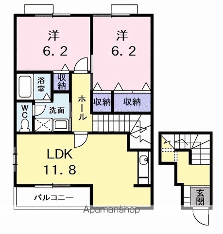 フォンテーヌＢ 間取り
