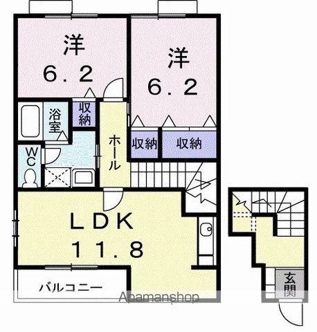 フォンテーヌＢ 間取り