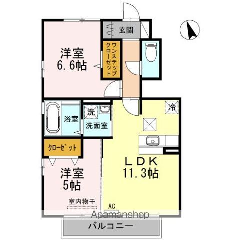 ロン・ラポール　Ａ棟 間取り
