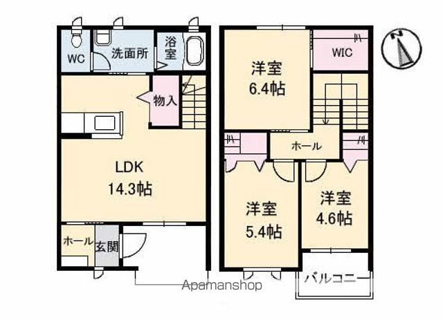 クラヴィエ北田宮 間取り