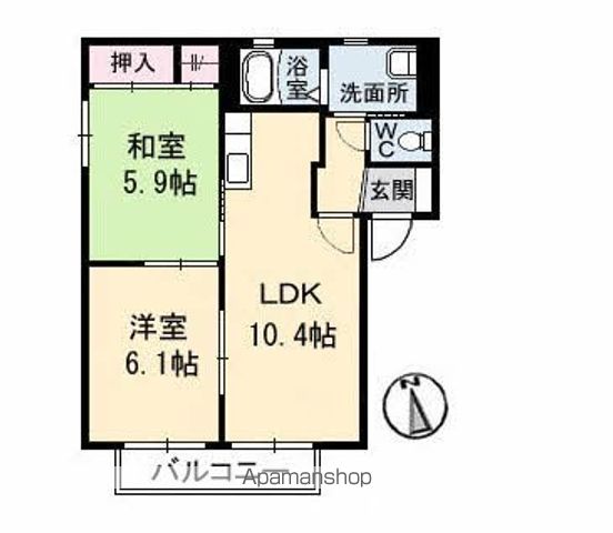 シャーメゾン八万　２番館 間取り