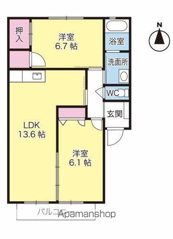 ダイヤモンドハイツ 間取り