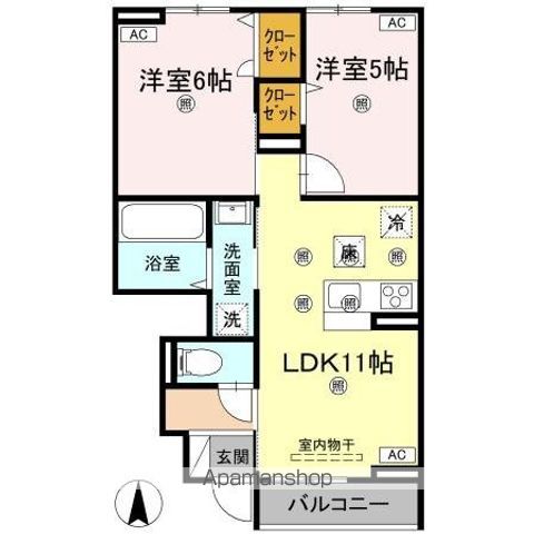 グランツ上福万　Ａ棟 間取り