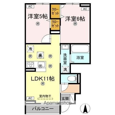グランツ上福万　Ａ棟 間取り