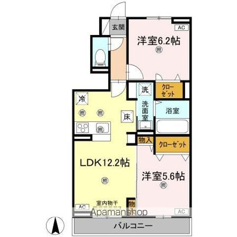 グランツ上福万　Ｂ棟 間取り