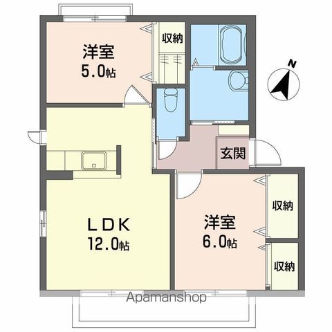 シャーメゾン　ブルーム　Ⅱ 間取り