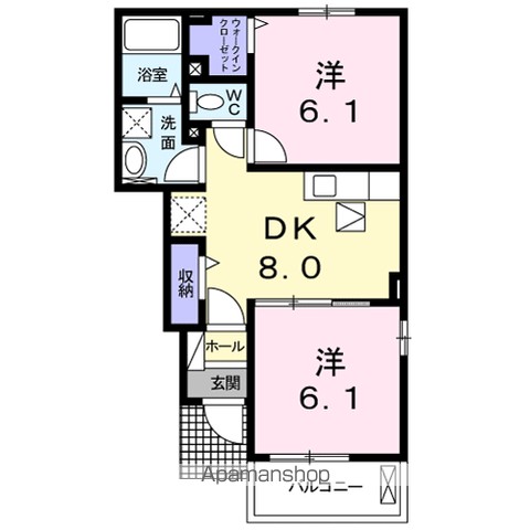 コンフォール矢三　Ａ 間取り