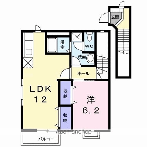 オーブリー鳴門　Ａ 間取り