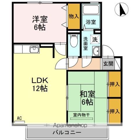 フルールメゾン　Ｂ棟 間取り