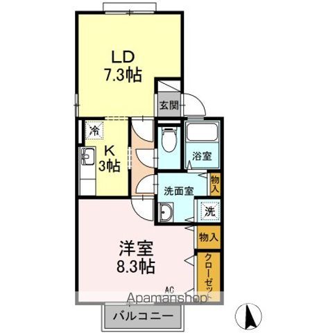 ステイトメント安宅　Ｂ棟 間取り