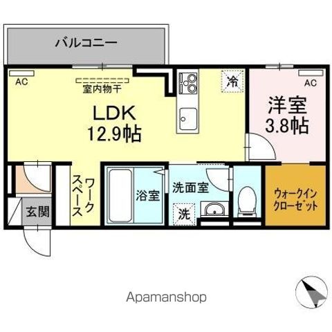 ラ・トゥール山城西　Ａ棟 間取り