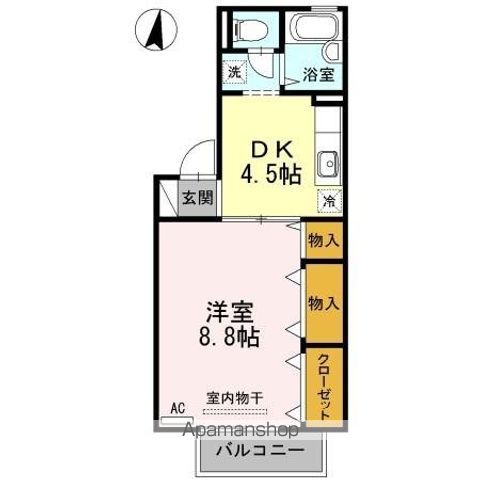 プレステージュ２１　Ⅱ棟 間取り