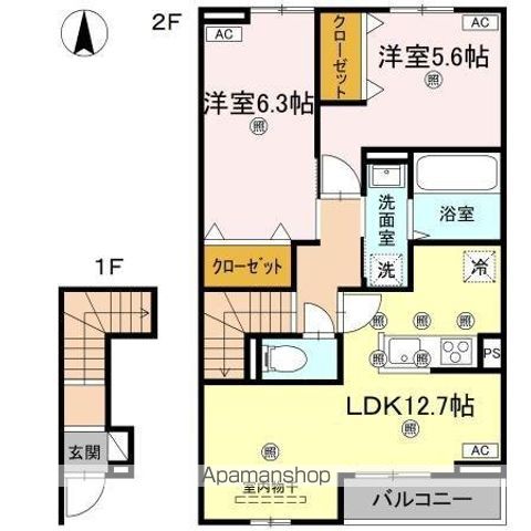 グランツ上福万　Ａ棟 間取り