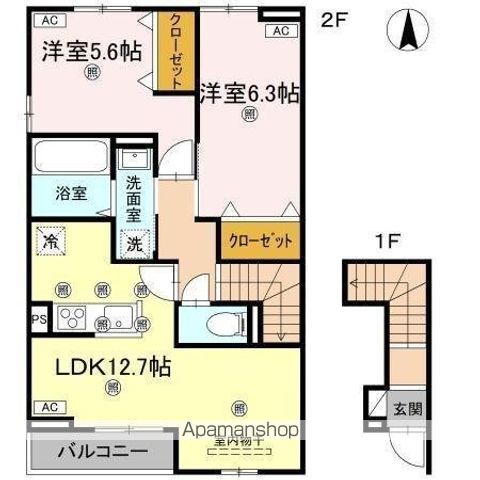 グランツ上福万　Ａ棟 間取り