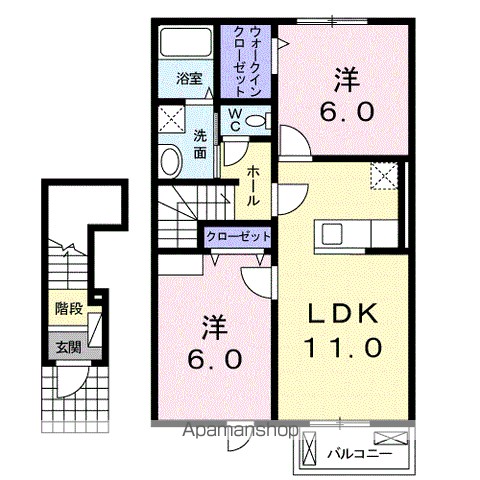 サザンコート　Ｂ 間取り