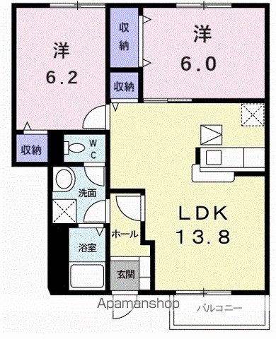サンシェールＢ 間取り