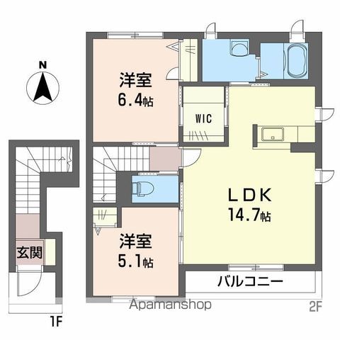コートクレールⅡ番館 間取り