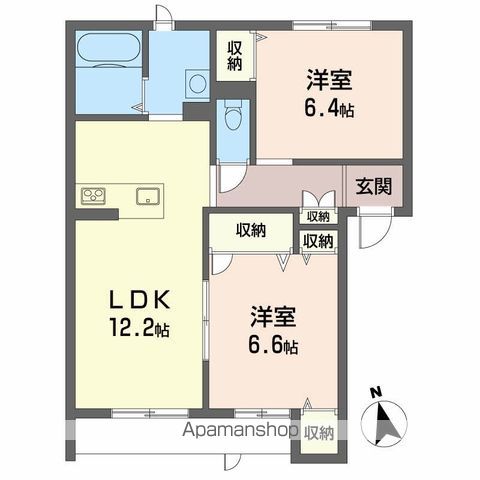 ベレオ西新浜　Ａ棟 間取り
