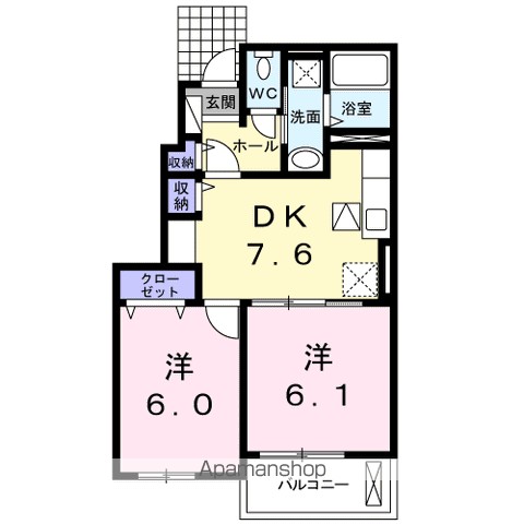 メゾン・Ｍ　Ⅰ 間取り