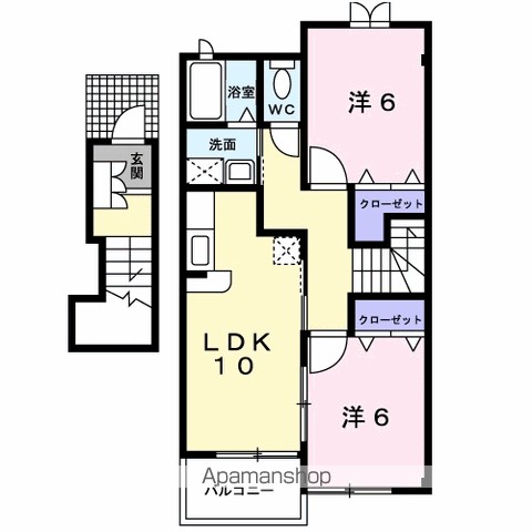 メゾン　ドゥ　ボヌールＢ 間取り