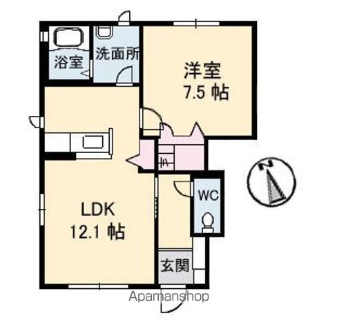 シャーメゾン丘　Ａ棟 間取り