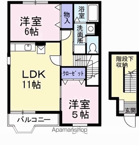 ハイツ　ロジュマンＡ 間取り