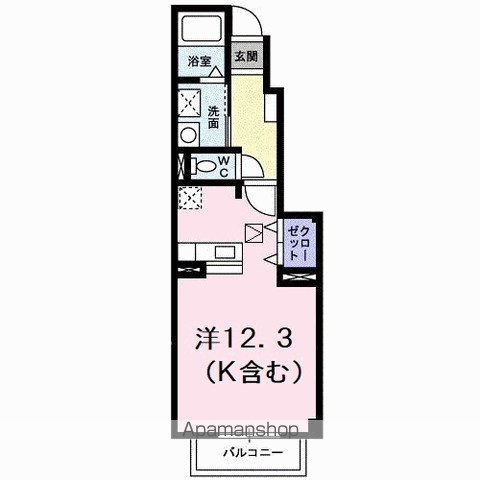 シャン・ド・フルール　Ａ 間取り