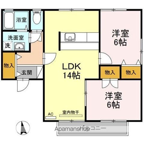 コスモタウンＢ 間取り