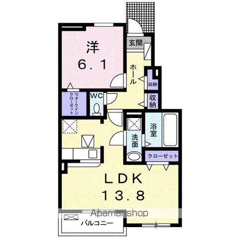 ハイソラーレ　Ⅲ 間取り