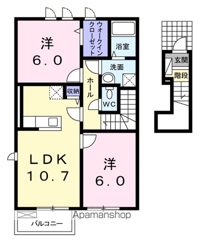 アンビエンテ南庄町　Ｂ 間取り