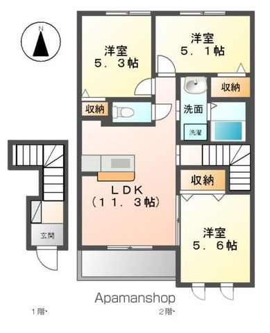 カネイコート日開野 間取り