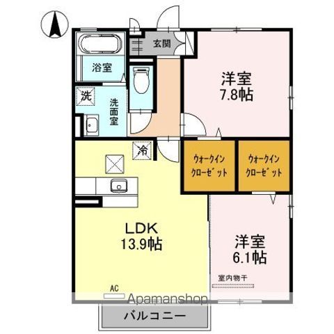 サンフラワー　ガーデン　Ａ棟 間取り