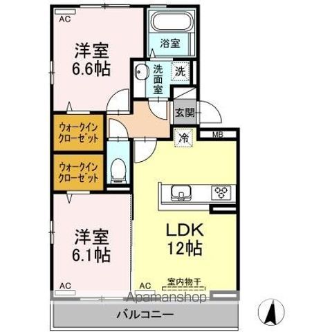 キャトルセゾン　南佐古 間取り