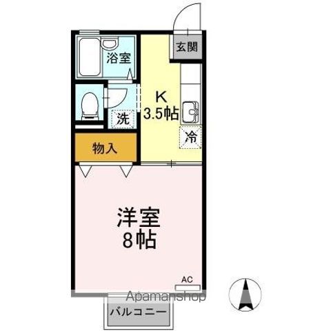 セジュール中吉野　Ａ棟 間取り