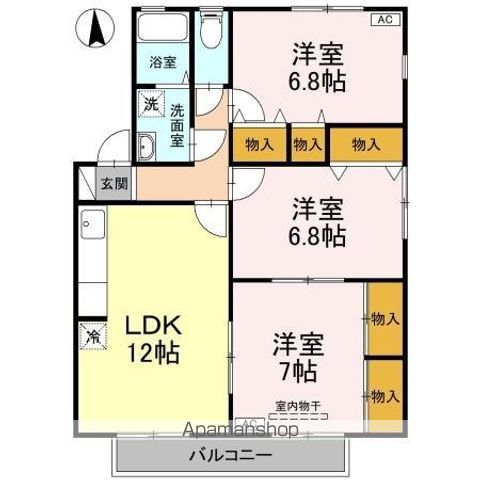 ルミナス山城　Ａ棟 間取り