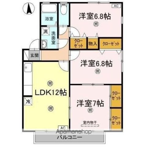ルミナス山城　Ａ棟 間取り
