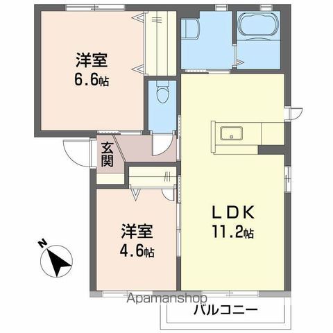 シャーメゾンプランドール　Ｂ棟 間取り